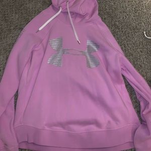 pink under armour hoodie